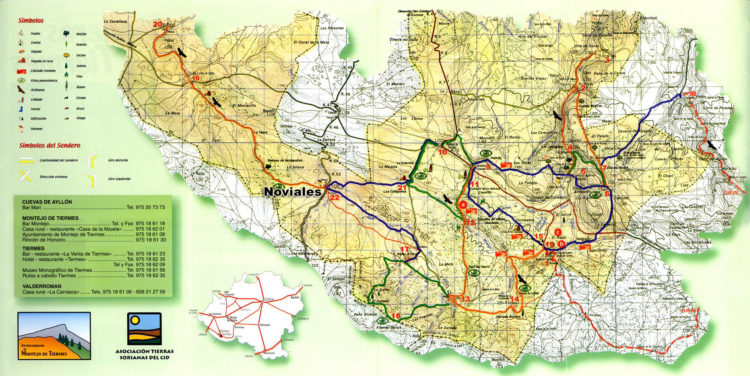 Plano comarca Noviales (Soria)